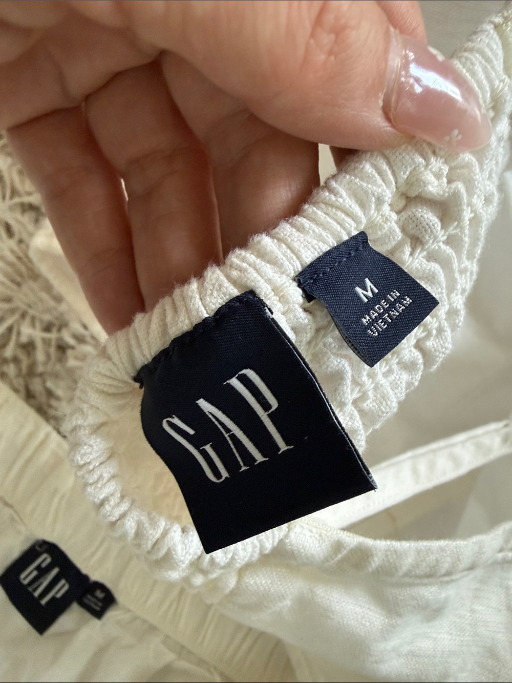 GAP White Linen Cotton Skirt Set - Picture 10 of 10